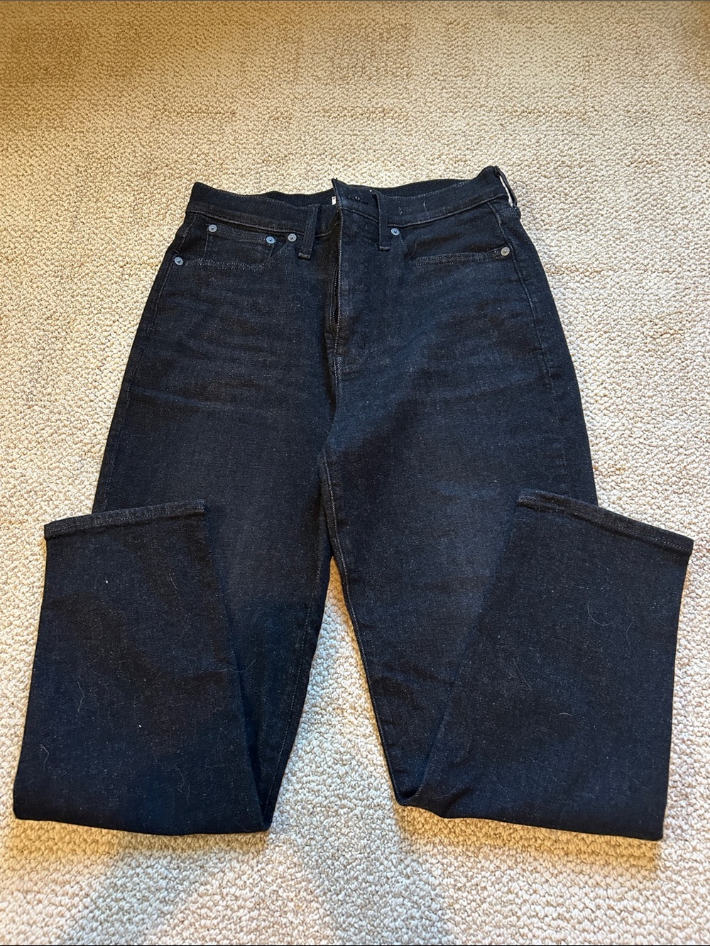 Madewell “The Mom” Jean, black, size 28
